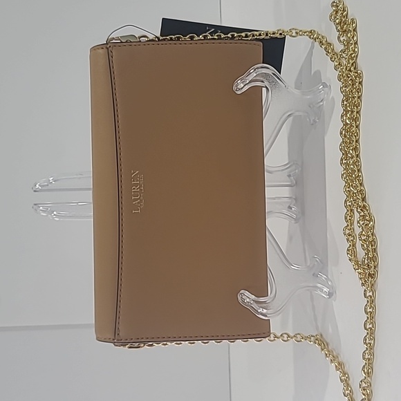 SALE!  ✅ LRL Leather Medium Adair Crossbody Bag BUFF ✨ NWT'S - Picture 14 of 17